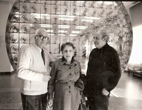 Ο Γιώργος και η Ελένη Ζογγολοπούλου με τον Μέμο Μακρή, Βουδαπέστη 1978