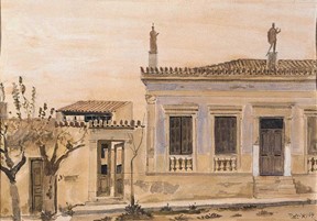 Γιάννης Τσαρούχης, Νεοκλασσικό σπίτι της Αθήνας